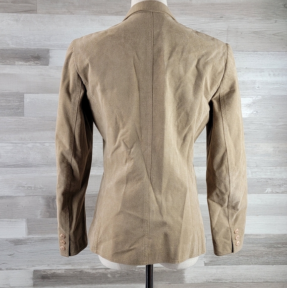 Blassport by Bill Blass UltraSuede Neutral Tal Lightweight Single Button Blazer - Picture 4 of 16